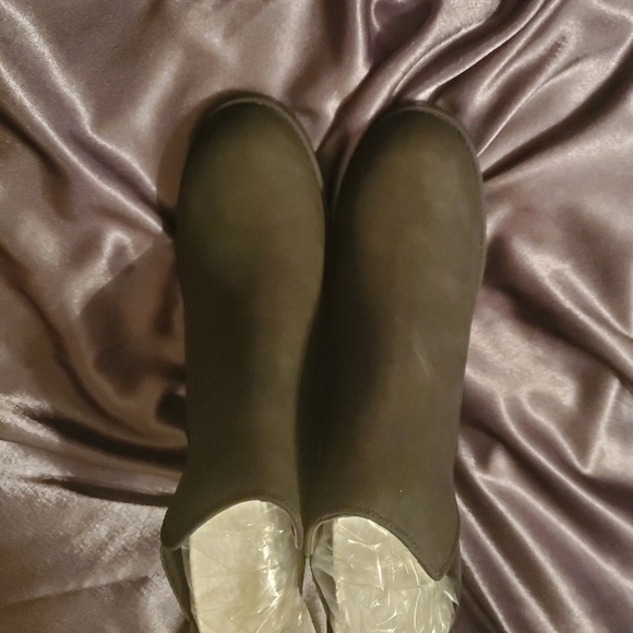 Desire Lace less Lug Black Combat Boot - Picture 4 of 6